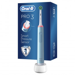 Электрическая зубная щетка Braun Oral-B Pro 3 3000 D505.513.3 CrossAction Голубой - фото