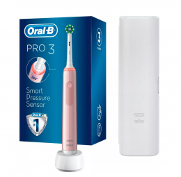 Электрическая зубная щетка Braun Oral-B Pro 3 3500 D505.513.3 CrossAction розовый - фото